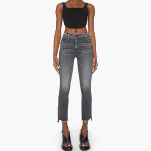 Mother Insider Crop Step Fray